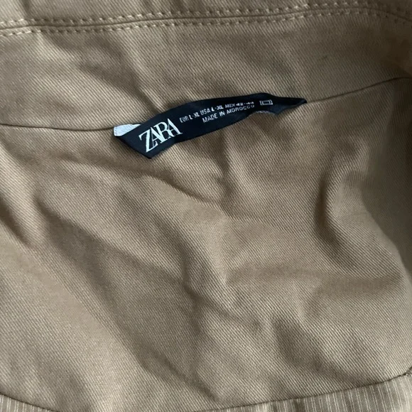 Zara Men’s Cotton Trench Coat - Size L-XL - Picture 7 of 11